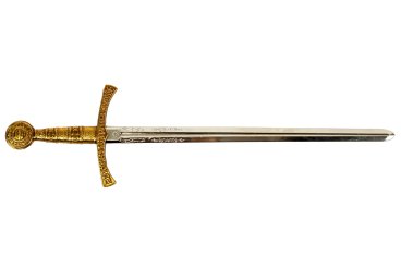 Mittelalterlicher Brieföffner in Schwertform, Frankreich, 14. Jahrhundert.